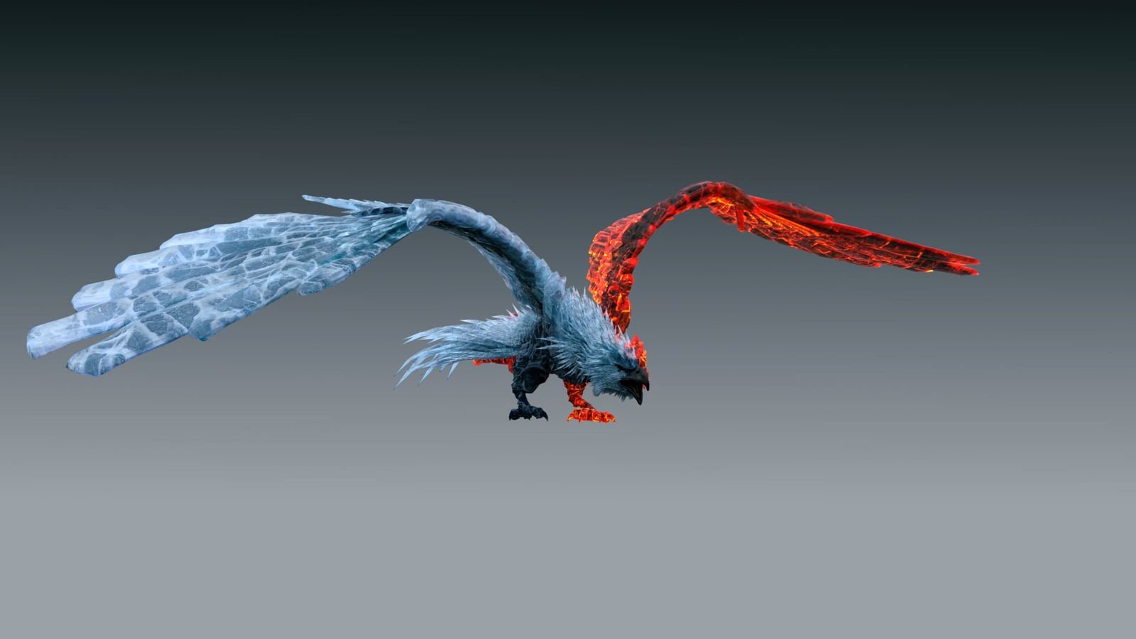 Still from Fire-Ice Bird and Troll — Unity game characters