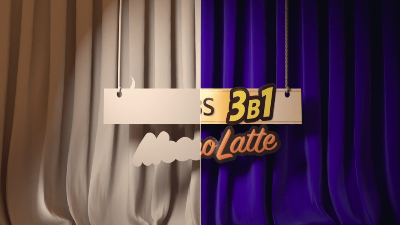 Still from Making of MoccoLatte Commercial