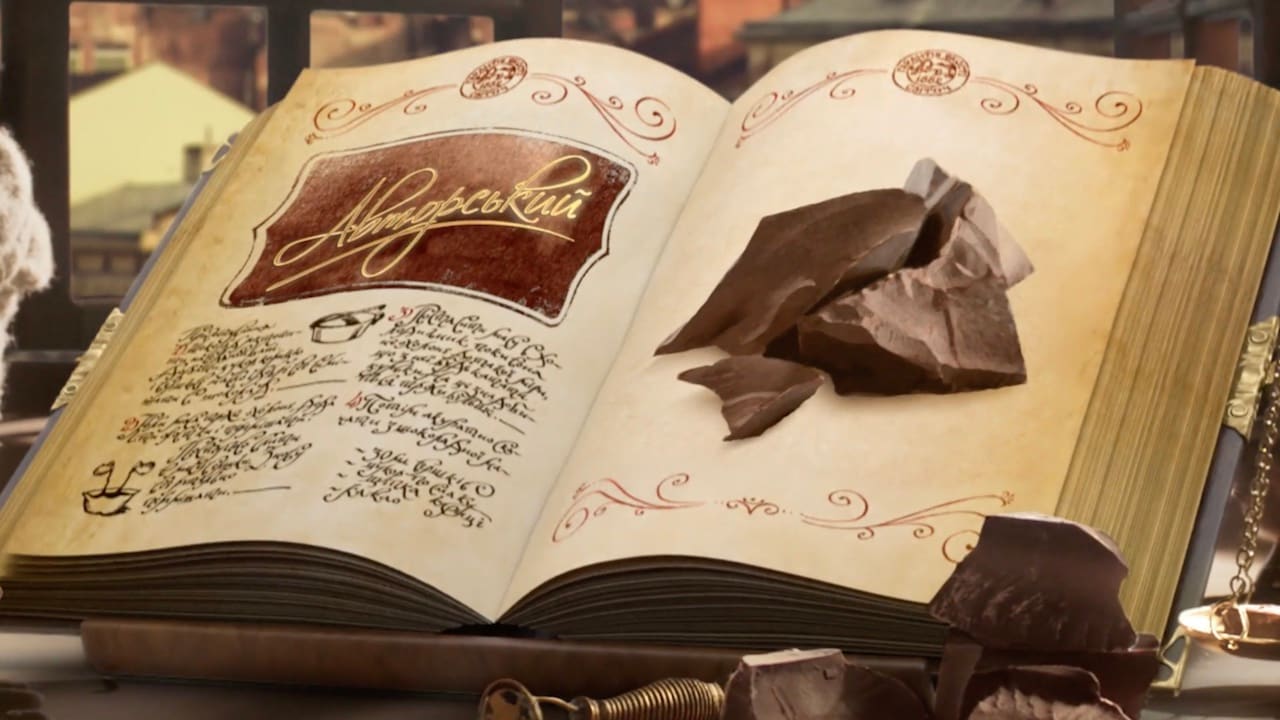 Still from Svitoch chocolate commercial